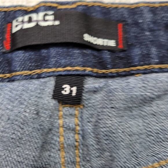 Urban Outfitters BDG High-RIse Shortie Dark Wash Denim Shorts 31 - Picture 5 of 7